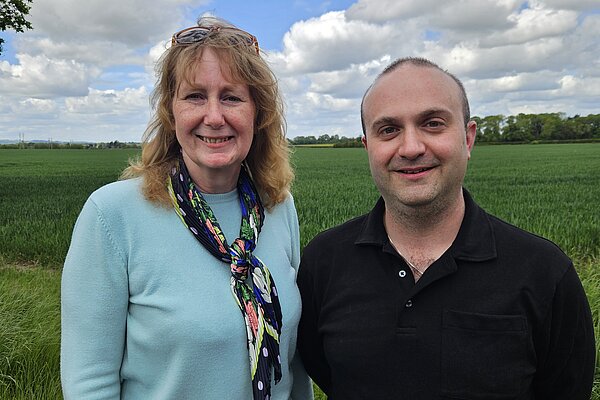 Cllr Karen Blundell and Chris Weston