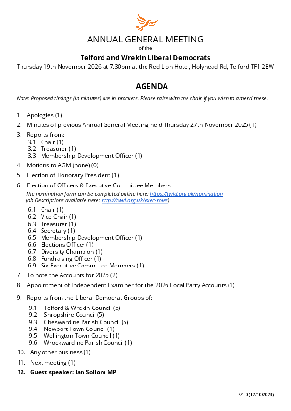 AGM 2026 Agenda and Reports Pack